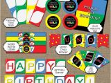Uno Birthday Invitation Template Free Uno theme First Birthday Party Decoration Bundle by