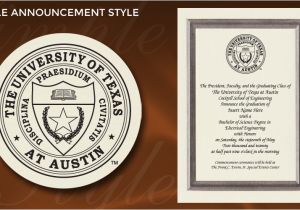 Ut Graduation Invitations University Of Texas at Austin Graduation Announcements