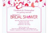 Valentine Bridal Shower Invitations Modern Valentine Hearts Bridal Shower Invitation Zazzle