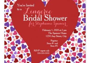 Valentine Bridal Shower Invitations Valentine 39 S Day Bridal Shower Invitation Zazzle