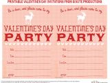 Valentine Party Invitation Template Bnute Productions Free Printable Valentine 39 S Day Party