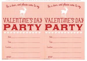 Valentine Party Invitation Template Bnute Productions Free Printable Valentine 39 S Day Party