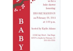 Valentine S Day Baby Shower Invitations Valentine Tree Baby Shower Invitation