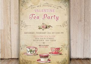 Valentine Tea Party Invitations Free Bridal Shower Tea Party Invitation by Printablemiracles