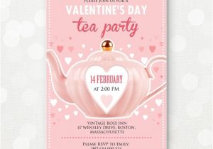 Valentine Tea Party Invitations Free Items Similar to Valentine Day Tea Party Invitation
