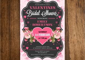 Valentine Tea Party Invitations Free On Sale Winter 2016 Valentine Bridal Shower Invitation