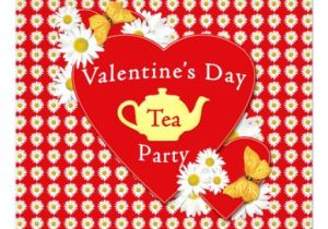 Valentine Tea Party Invitations Free Valentine Tea Party Daisies Invitation