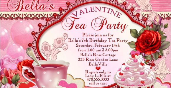 Valentine Tea Party Invitations Free Valentine Tea Party Invitation Valentines Day Party Tea