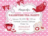 Valentine Tea Party Invitations Free Valentine Tea Party Invitation You Print