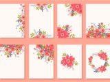 Vector Flowers for Wedding Invitations Floral Wedding Invitation Card Vectors Download Free