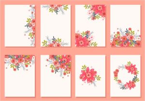 Vector Flowers for Wedding Invitations Floral Wedding Invitation Card Vectors Download Free