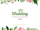 Vector Flowers for Wedding Invitations Floral Wedding Invitation Vector Free Download