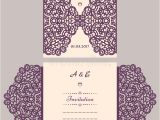 Vector Wedding Invitation Envelope Template Wedding Invitation or Greeting Card with Abstract ornament