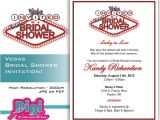 Vegas Bridal Shower Invitations Bridal Shower Invitation Las Vegas Digital Download Diy