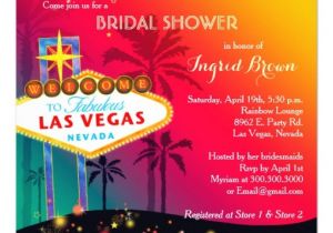Vegas Bridal Shower Invitations Glitzy Las Vegas Bridal Shower Invitations