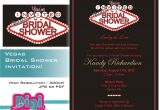 Vegas Bridal Shower Invitations Las Vegas themed Wedding Shower Invitations