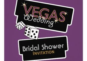 Vegas Bridal Shower Invitations Vegas Lights Purple Bridal Shower Invitation