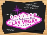 Vegas Party Invitation Template Las Vegas Bachelorette Party Invitation Wedding by