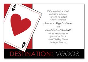 Vegas Wedding Invitation Template Destination Vegas Wedding Invitations by Invitation