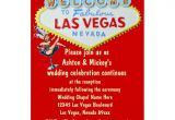 Vegas Wedding Invitation Template Las Vegas Wedding Reception Invitation Business Card