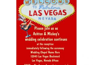 Vegas Wedding Invitation Template Las Vegas Wedding Reception Invitation Business Card