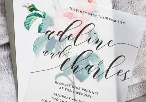 Vellum Party Invitations Best 25 Wedding Invitations Ideas On Pinterest Writing