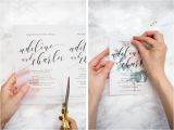 Vellum Wedding Invitation Template Make these Sweet Floral Wedding Invitations Using Nothing