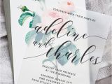 Vellum Wedding Invitation Template Make these Sweet Floral Wedding Invitations Using Nothing