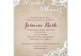 Very Cheap Bridal Shower Invitations Burlap and Lace Bridal Shower Invitation