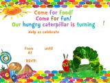 Very Hungry Caterpillar Birthday Invitation Template Free Printable Very Hungry Caterpillar Birthday Invitation