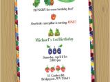 Very Hungry Caterpillar Birthday Invitation Template Items Similar to Very Hungry Caterpillar Custom Birthday