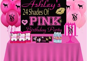 Victoria Secret Birthday Invitation Template Victoria Secret Pink Birthday Party Pdf Love Pink theme