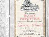 Victorian Baby Shower Invitations Victorian Baby Shower Invitation Bassinet Baby Girl Pink