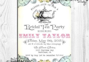 Victorian Bridal Shower Invitations Printable Victorian Engagement Tea Party Invitations