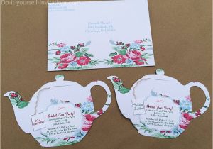 Victorian Tea Party Invitation Template Printable Tea Party Invitation Bridal Tea Party Invitation