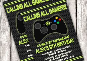 Video Game Birthday Invitation Template Gamer Invitation Video Game Birthday Party Diy Printable