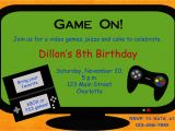 Video Game Birthday Invitation Template Video Game Birthday Party Invitation Video by
