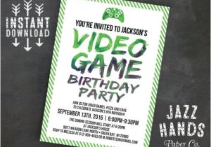 Video Game Birthday Party Invitation Template Free Printable Video Game Birthday Invitation Template Diy