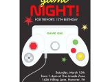 Video Game Party Invitation Template Arcade Video Games Birthday Party Invitation Zazzle Com