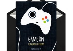 Video Game Party Invitation Template Free Game Controller Invitations Boy Birthday Ideas