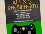 Video Game Party Invitation Template Free Personalized Video Game Birthday Party Printable