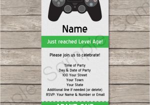 Video Game Party Invitation Template Free Playstation Party Ticket Invitation Template Video Game
