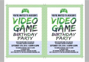 Video Game Party Invitation Template Free Printable Video Game Birthday Invitation Template Diy
