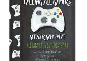 Video Game Party Invitation Template Free Video Game Birthday Party Invitations Zazzle Com