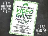 Video Game Party Invitation Template Printable Video Game Birthday Invitation Template Diy