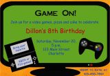 Video Game Party Invitation Template Video Game Birthday Party Invitation Video by