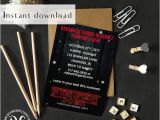 Viewing Party Invitation Template Printable Stranger Things Viewing Party Invitation