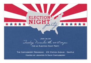 Viewing Party Invitation Template United States Election Party Invitations by Invitation