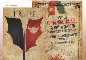 Viking Party Invitations How to Train Your Dragon Party Invitation Dragon Viking