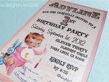 Vintage 1st Birthday Party Invitations 1950 S Style Retro Vintage Baby S 1st Birthday